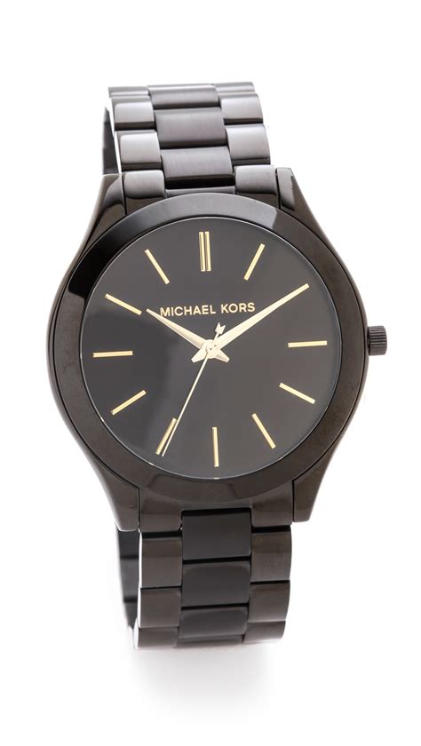 michael kors mk 3149|michael kors slim runway black.